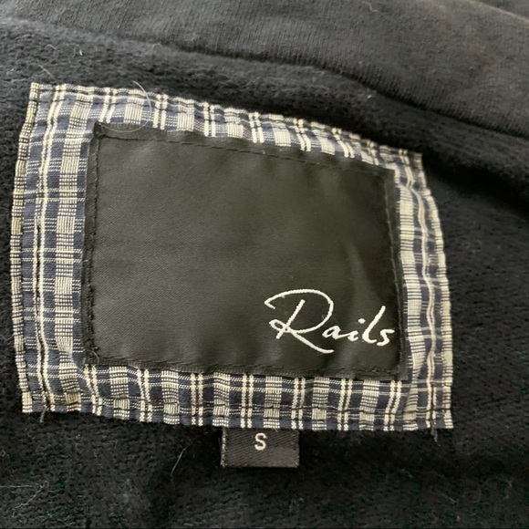 Rails black large button cardigan size small - Picture 5 of 6